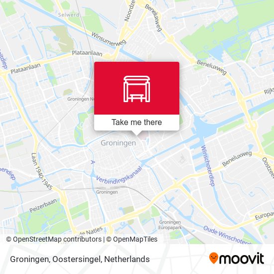 Groningen, Oostersingel map