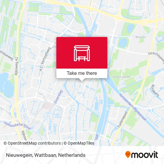 Nieuwegein, Wattbaan map