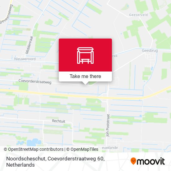 Noordscheschut, Coevorderstraatweg 60 map
