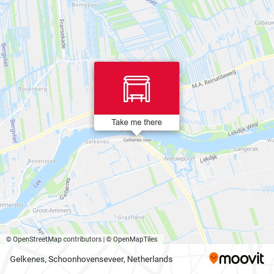 Gelkenes, Schoonhovenseveer map