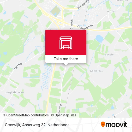 Graswijk, Asserweg 32 Karte