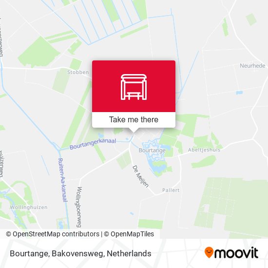 Bourtange, Bakovensweg map