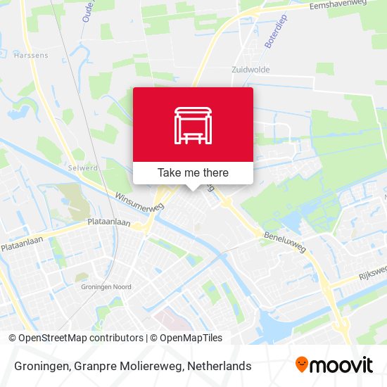 Groningen, Granpre Moliereweg map