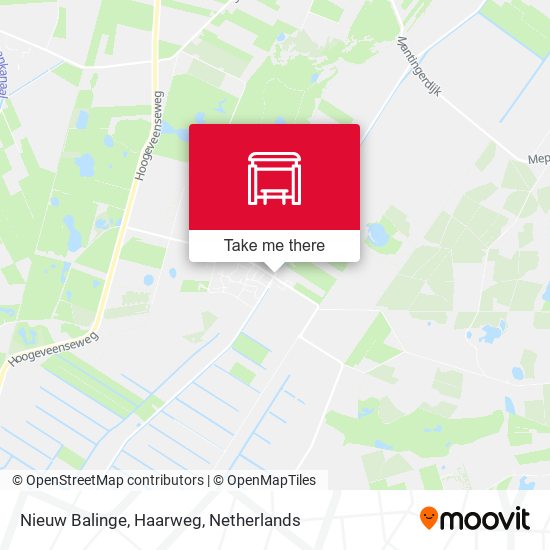 Nieuw Balinge, Haarweg map