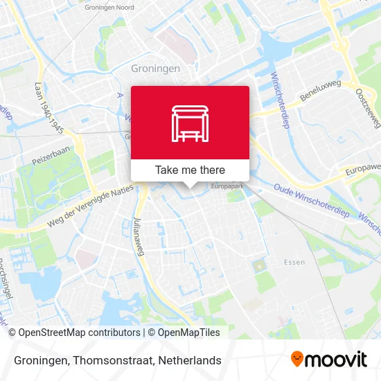 Groningen, Thomsonstraat map