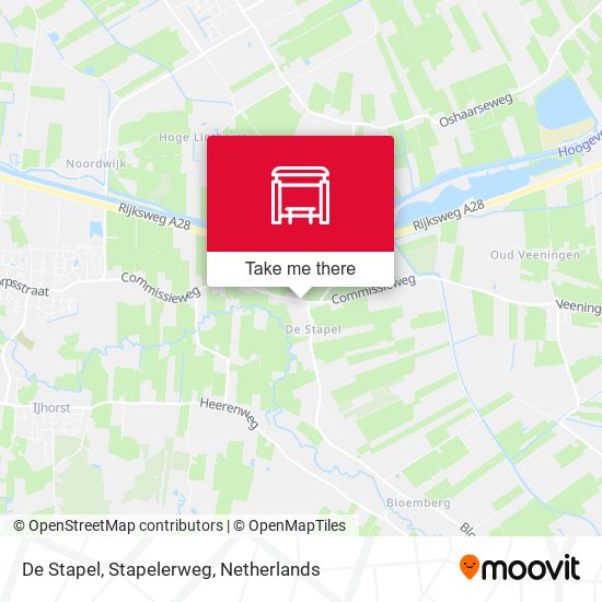 De Stapel, Stapelerweg map