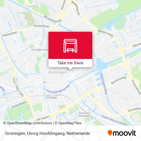 Groningen, Umcg Hoofdingang map