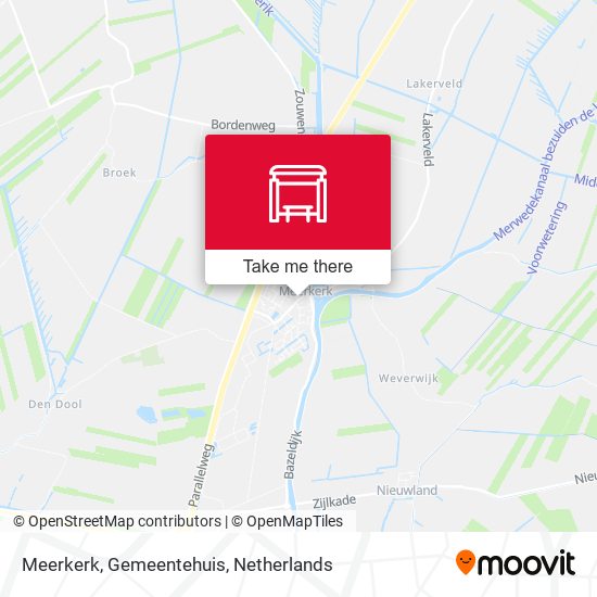 Meerkerk, Gemeentehuis map