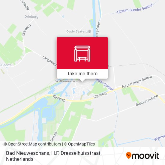 Bad Nieuweschans, H.F. Dresselhuisstraat map