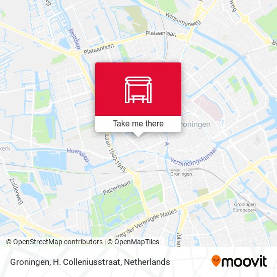 Groningen, H. Colleniusstraat map