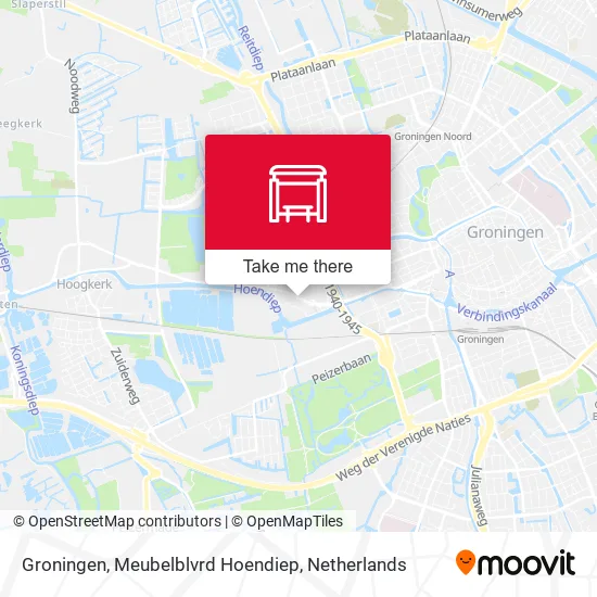 Groningen, Meubelblvrd Hoendiep map