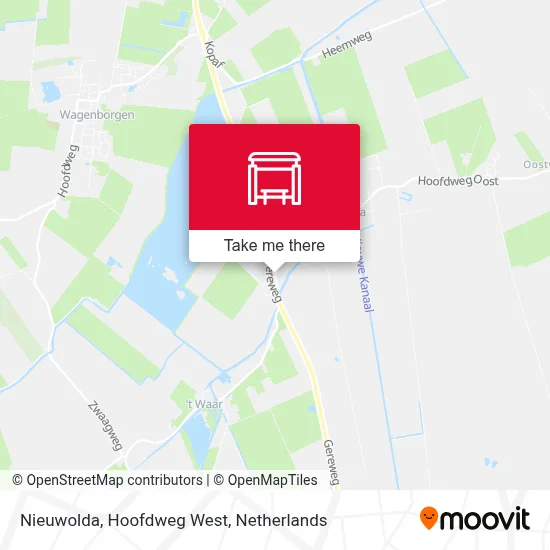 Nieuwolda, Hoofdweg West map