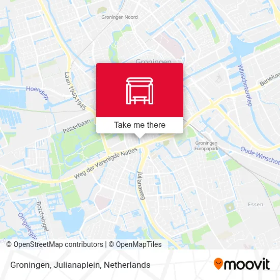 Groningen, Julianaplein map