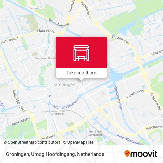 Groningen, Umcg Hoofdingang map