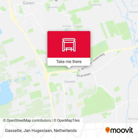 Gasselte, Jan Hugeslaan map