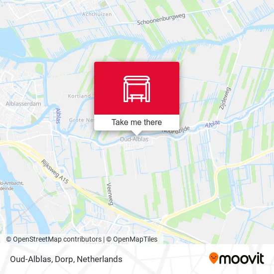 Oud-Alblas, Dorp map