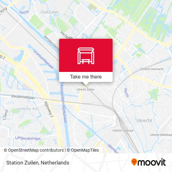 Station Zuilen map