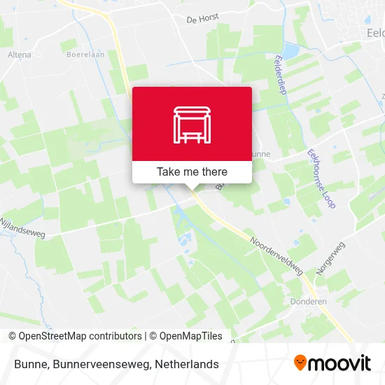 Bunne, Bunnerveenseweg map
