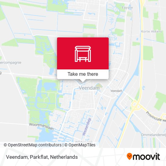 Veendam, Parkflat map