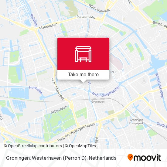 Groningen, Westerhaven (Perron D) map