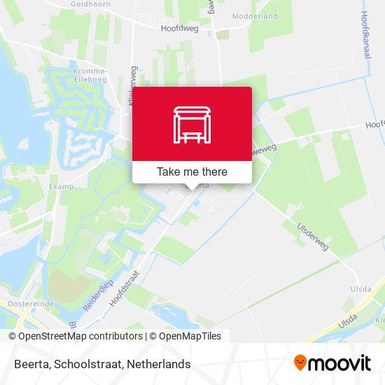 Beerta, Schoolstraat map