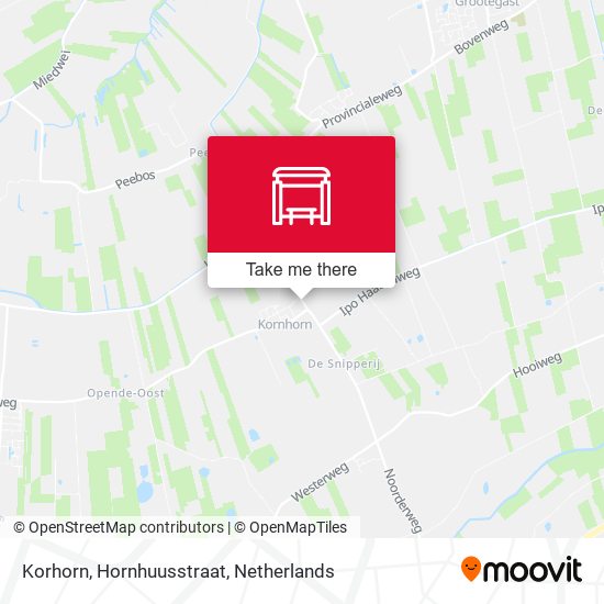 Korhorn, Hornhuusstraat map