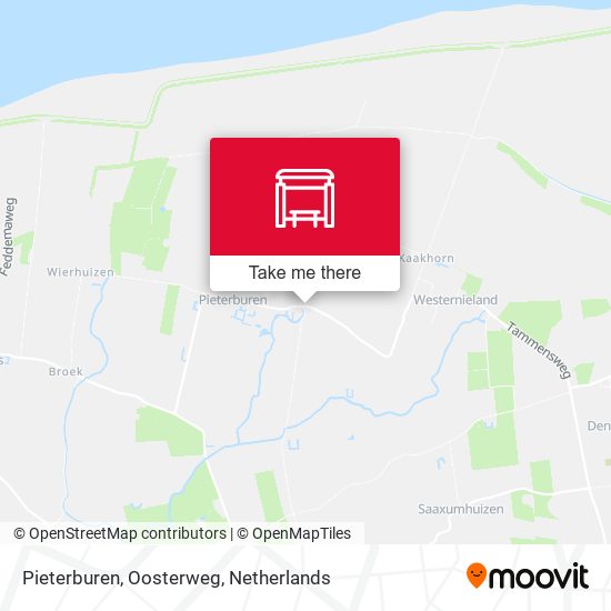 Pieterburen, Oosterweg map