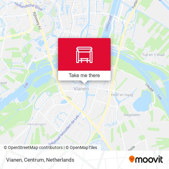 Vianen, Centrum map