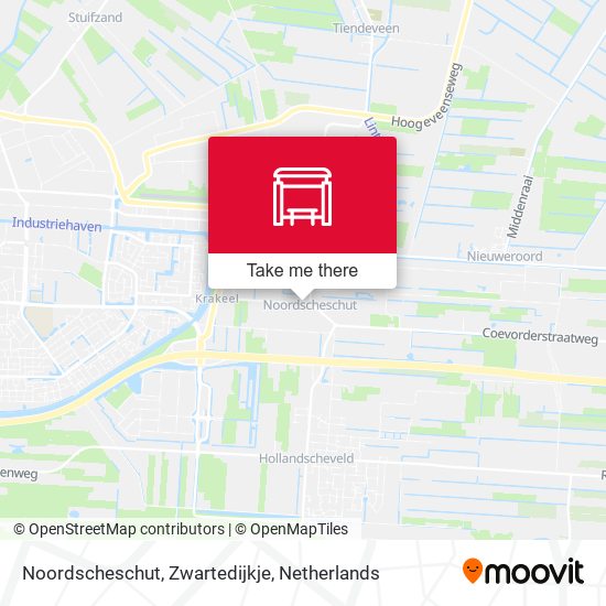 Noordscheschut, Zwartedijkje map