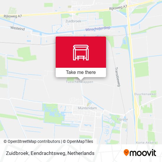 Zuidbroek, Eendrachtsweg map