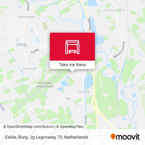 Eelde, Burg. Jg Legroweg 75 map