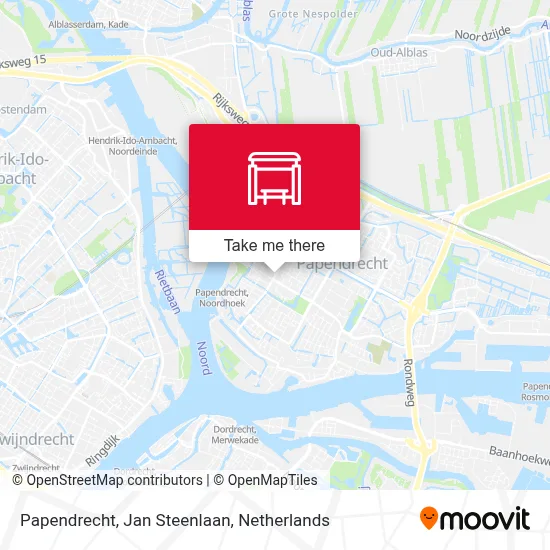 Papendrecht, Jan Steenlaan map