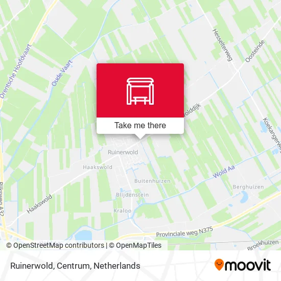 Ruinerwold, Centrum map