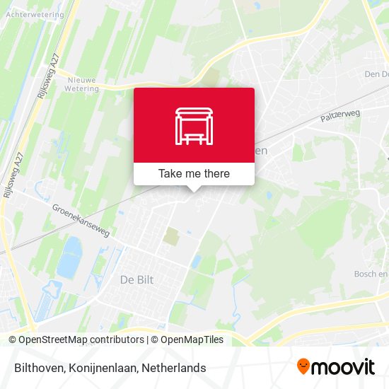 Bilthoven, Konijnenlaan map