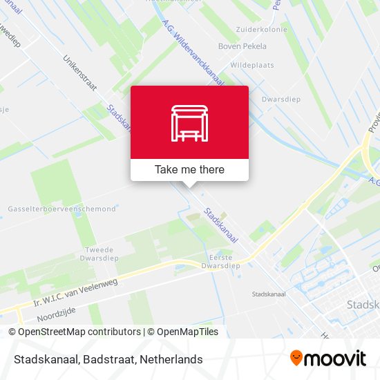 Stadskanaal, Badstraat map