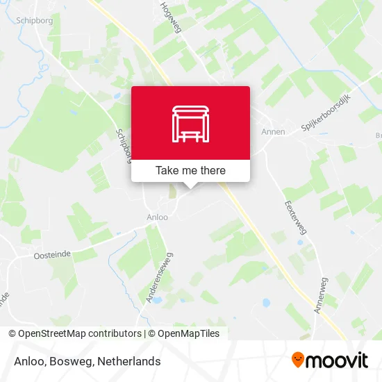 Anloo, Bosweg map