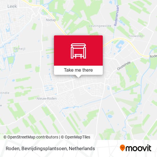 Roden, Bevrijdingsplantsoen map