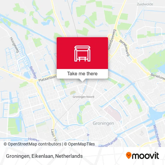 Groningen, Eikenlaan map
