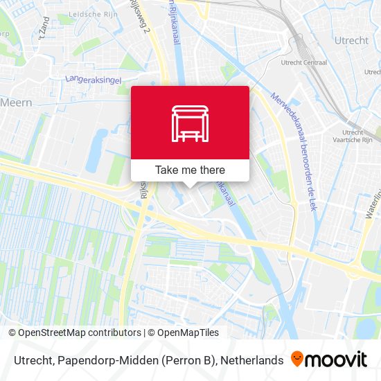Utrecht, Papendorp-Midden (Perron B) map