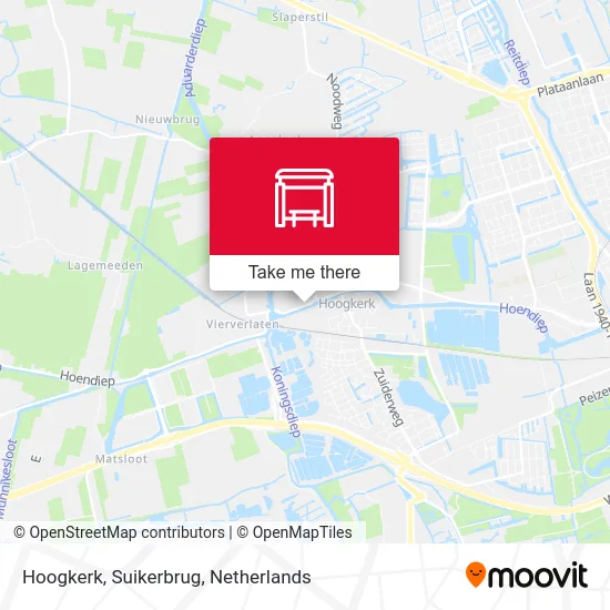 Hoogkerk, Suikerbrug map