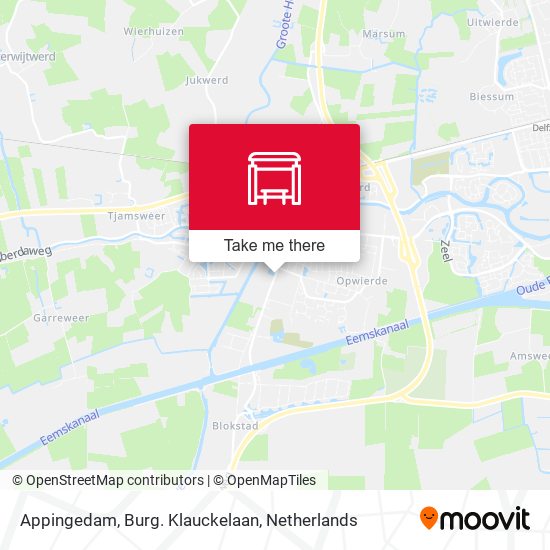Appingedam, Burg. Klauckelaan map