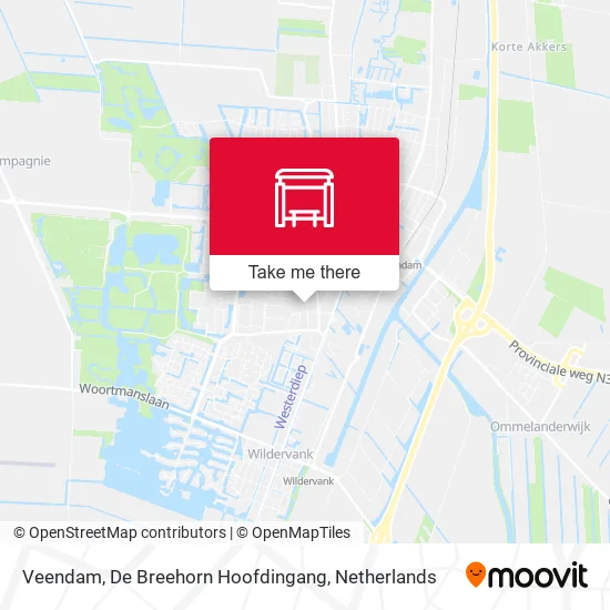 Veendam, De  Breehorn Hoofdingang map