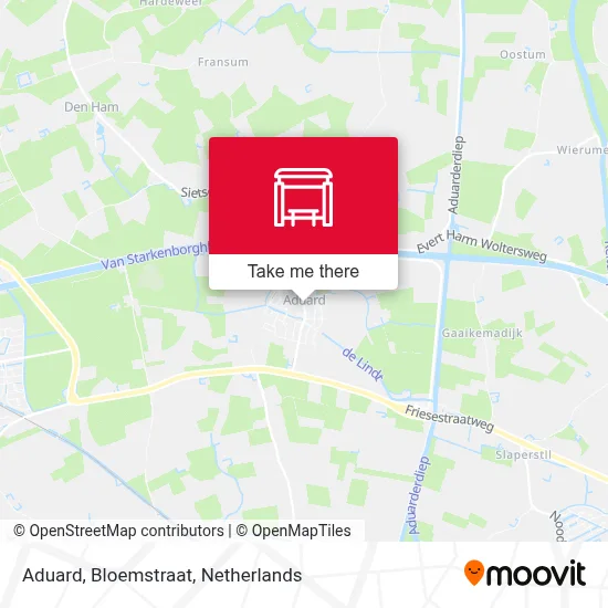 Aduard, Bloemstraat map