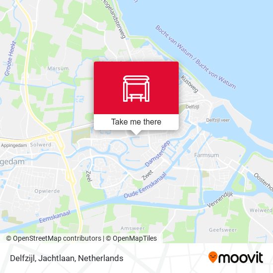 Delfzijl, Jachtlaan map