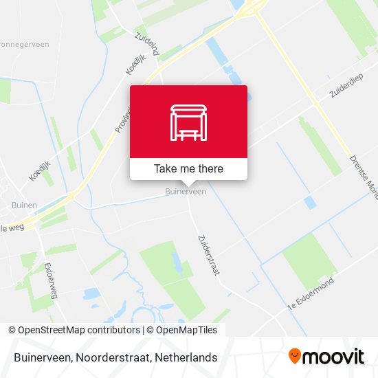 Buinerveen, Noorderstraat map