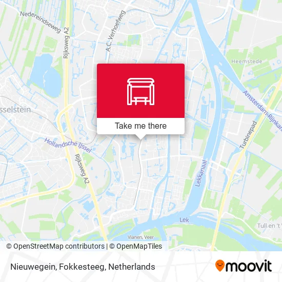 Nieuwegein, Fokkesteeg map