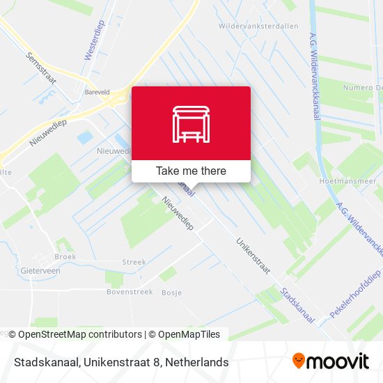 Stadskanaal, Unikenstraat 8 map