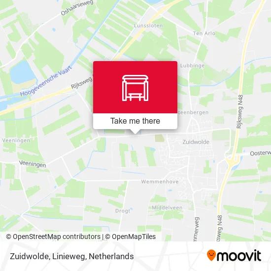 Zuidwolde, Linieweg map