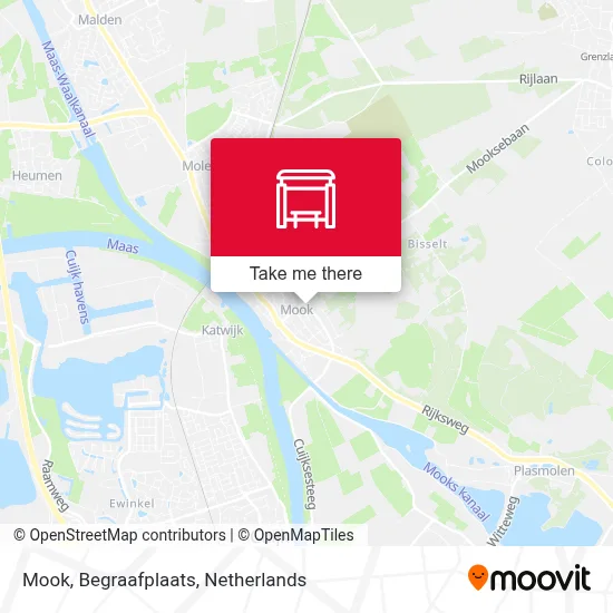 Mook, Begraafplaats map