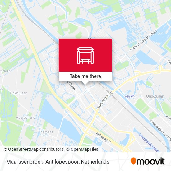 Maarssenbroek, Antilopespoor map